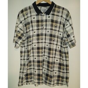 C.C. Sport Shirt Men's Golf Polo Large Cotton Golf Print All Over